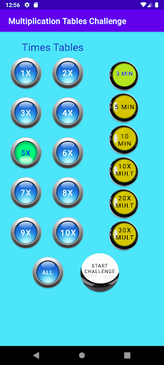 Android application Reto Multiplicar 2 Jugadores screenshort