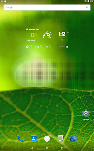 Einfaches Wetter und Uhr-Widget Screenshot