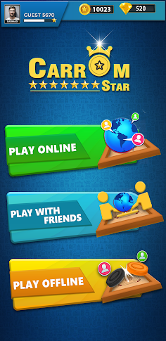 Carrom Star : Multiplayer Carr - Screenshot 1