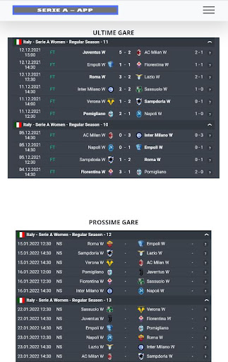 Live Italian Serie A 2022