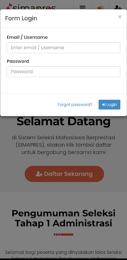SIMAPRES Screen 3