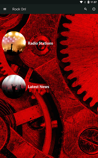 Android application Rock On! Radio And News screenshort