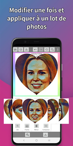 Android application Éditeur de photos par lots screenshort