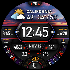 Captura 35 PER017 Axis Digital Watch Face android