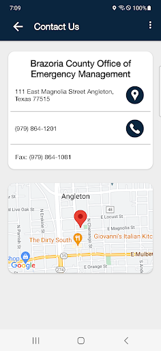 Brazoria County Emergency Mgmt Screen 2