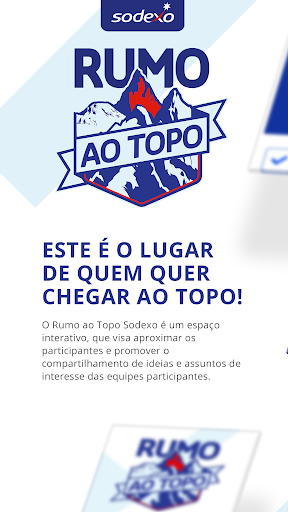 Android application Rumo ao Topo screenshort
