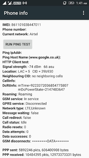 Screenshot of Mtk Engineer Mode