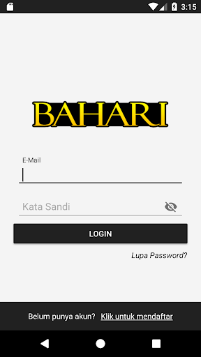 Android application bahari screenshort