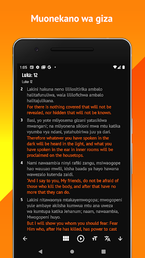 Swahili-Eng - Biblia Takatifu Screen 2