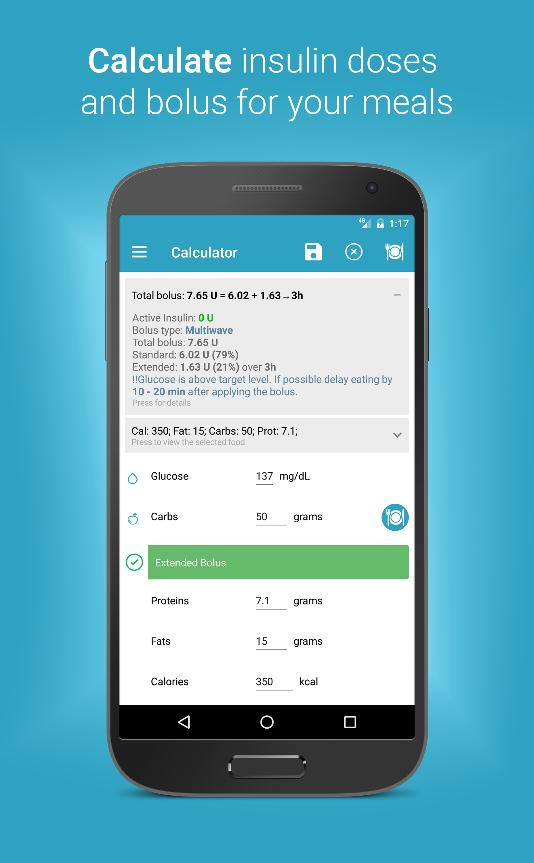 Android application Diabetes:M - Management & Blood Sugar Tracker App screenshort