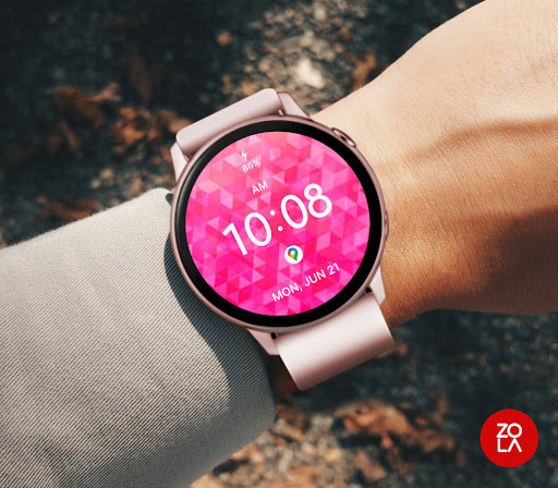 Pink Watch Face Screen 3