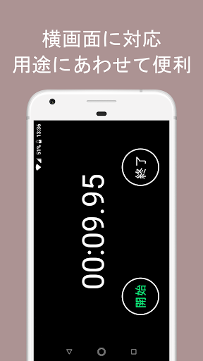 シンプルなストップウォッチ Screen 2