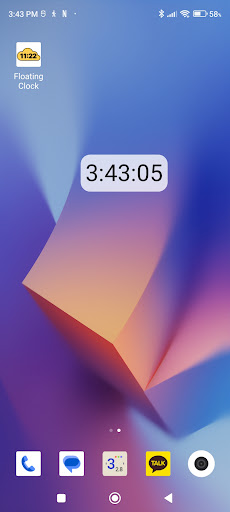 Floating Clock Screenshot 2 - AppWisp.com