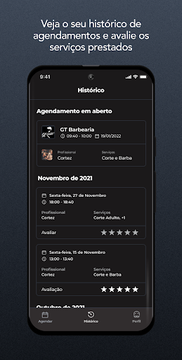 Android application GT Barbearia screenshort