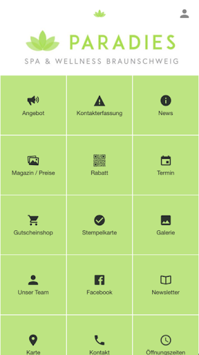 Android application Spa & Wellness Paradies screenshort