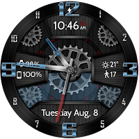 Wooden Gears HD Watch Face