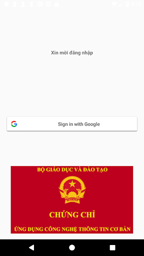 Android application Thi Trắc Nghiệm Chứng Chỉ screenshort