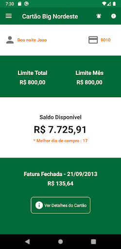 Cartão Big Nordeste Screen 3