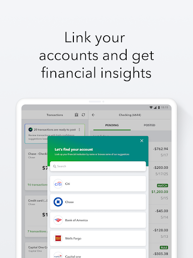 Screenshot of QuickBooks Online Accounting