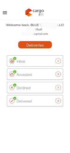 Cargo411 Screen 2