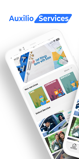 Android application Auxilio Services screenshort
