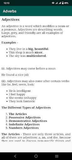 All English Grammar Rules Screen 3
