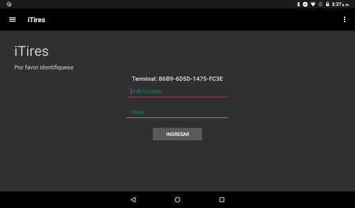 Android application tires app screenshort