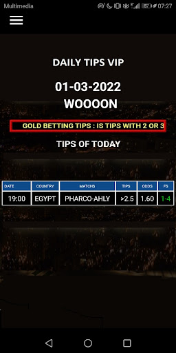 BETTING TIPS VIP- SINGLE MATCH Screen 3