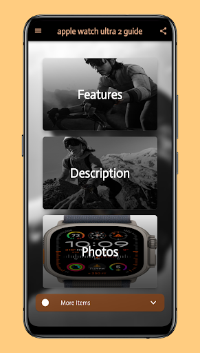 Android application apple watch ultra 2 guide screenshort