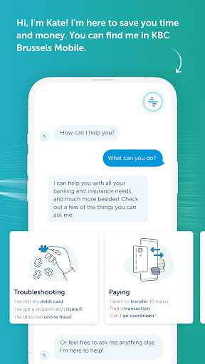 Screenshot of KBC Brussels Mobile