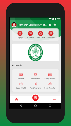 Rampur Saccos Smart App Screen 2