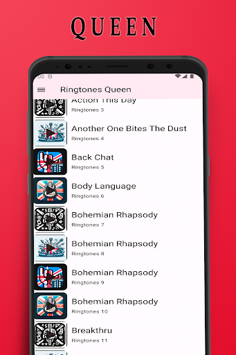 Android application Queen Ringtones screenshort