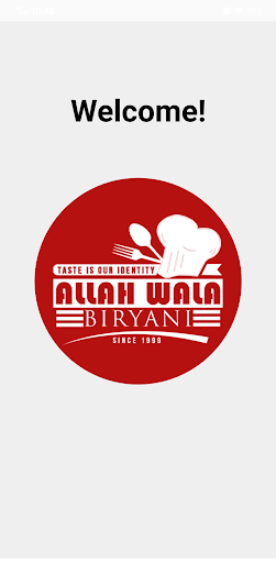 Android application Allah Wala Biryani screenshort