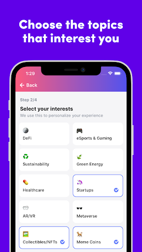 Coincademy: Explore web3 Screen 2