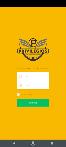 Android application Privilégios Tracker screenshort