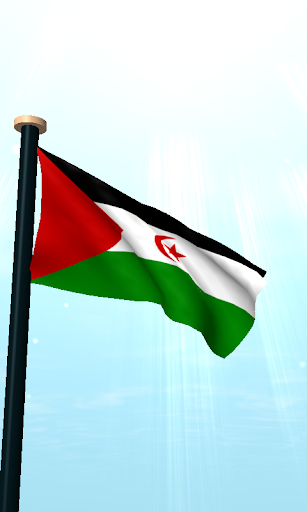 Western Sahara Flag 3D Screen 2