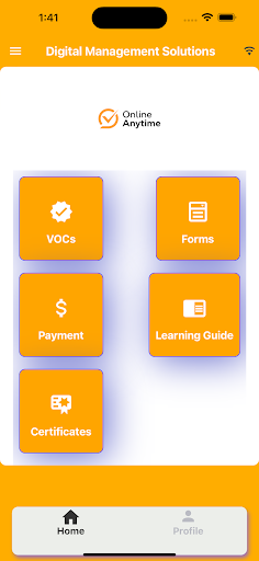 Android application Online Anytime screenshort