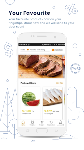Android application Pasarku screenshort