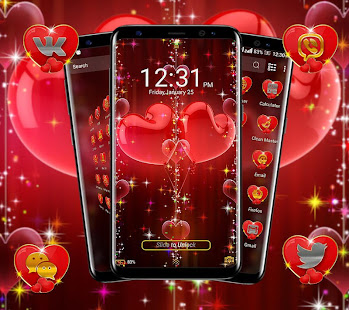 Valentine Heart Launcher Theme 1.2 APK screenshots 6