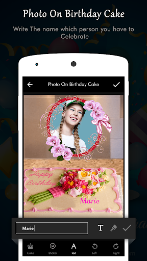 Photo On Birthday Cake Screen 2