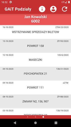 GAiT Podziały Screen 3
