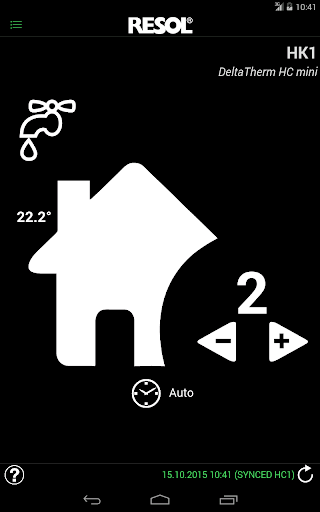 Android application RESOL VBus®Touch HC screenshort