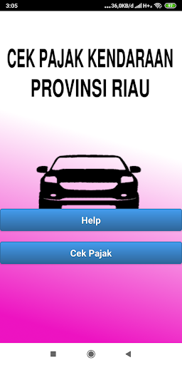 Android application Cek Pajak Kendaraan Riau screenshort