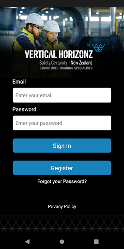 Android application Vertical Horizonz screenshort