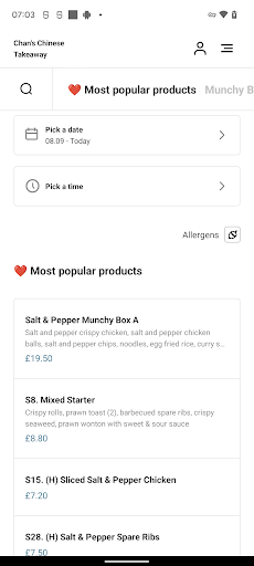 Chans Chinese Takeaway Screen 3