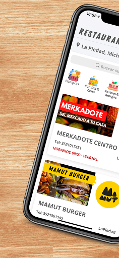 Android application Coyote Foods screenshort