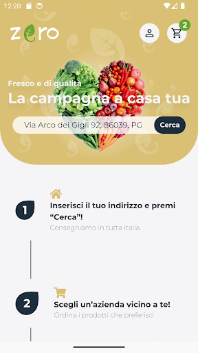 Android application Zero - La campagna a casa tua screenshort