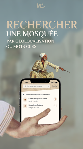Android application Nabawi - Prier à la mosquée screenshort