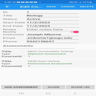 Class One Mobile Screen 3