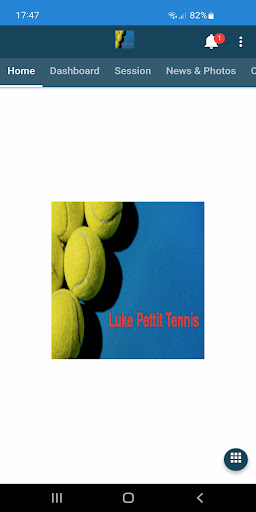 Android application Luke Pettit Tennis screenshort
